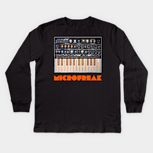 MicroFreak Synthesizer ∆∆∆ Pixelart Design Kids Long Sleeve T-Shirt